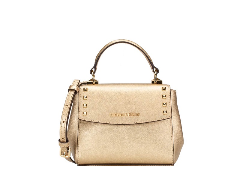 MICHAEL KORS: mini bag for woman - Gold  Michael Kors mini bag 32F7GGNM8L  online at