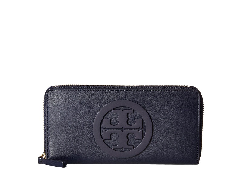 5107 TORY BURCH Charlie Zip Continental Wallet TORY NAVY |