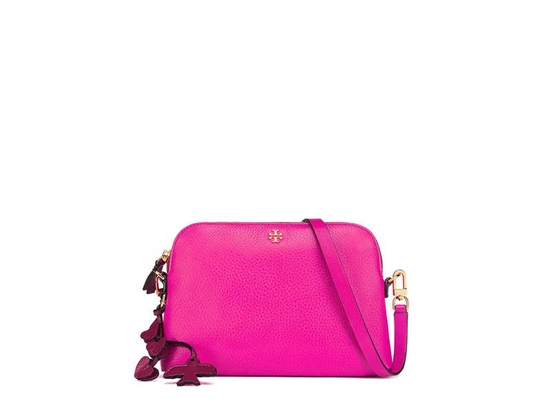 6555 TORY BURCH Peace Dome Crossbody Bag HIBISCUS PINK |