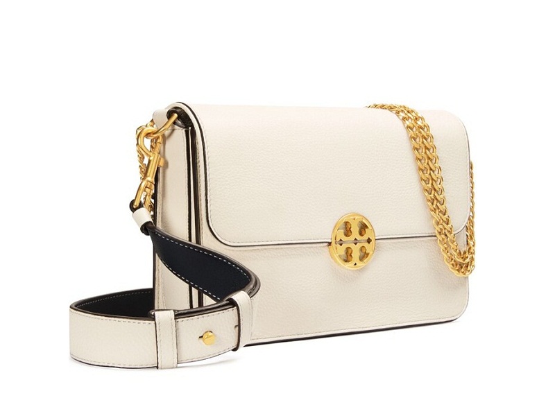 TORY BURCH TORY BURCH Chelsea Convertible Shoulder Bag NEW IVORY |