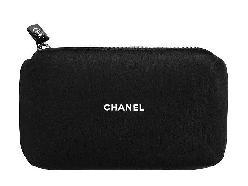 CHANEL BEAUTY BLACK Nylon Cosmetics Makeup Bag (New in Box) $59.00