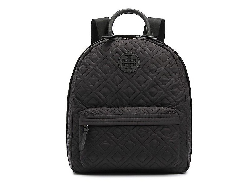 6129 TORY BURCH Ella Quilted Backpack BLACK |