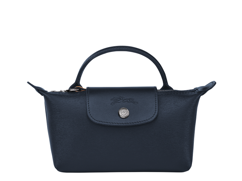 14550 LONGCHAMP Le Pliage City Pouch With Handle NAVY