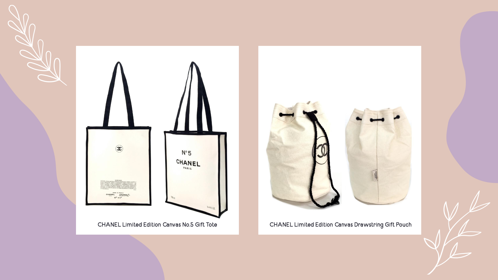 Limited Edition Canvas Gift Tote or Pouch