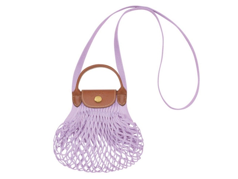 Longchamp Le Pliage Filet Mesh bag XS - Lilac, Women's Fashion