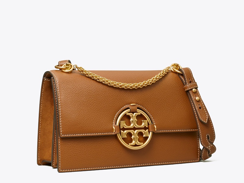 TORY BURCH replacement handbag zipper pull gold tone , 1 1/4 x 1/2 inches